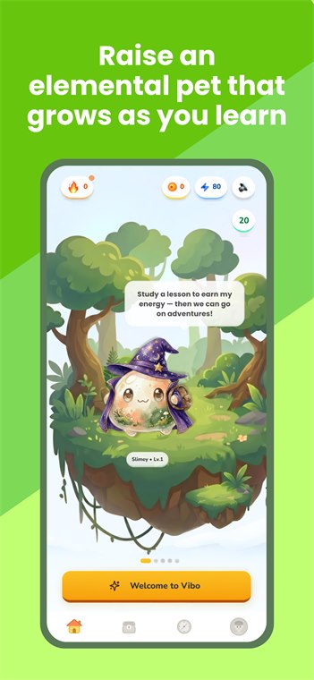 Vibo app, learning habitat home